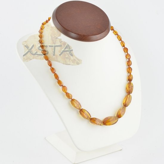 Baltic amber cognac necklace